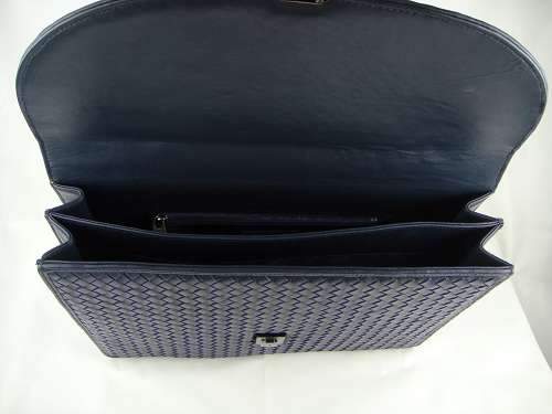 Bottega Veneta Men's briefcase 1021 dark blue - Click Image to Close